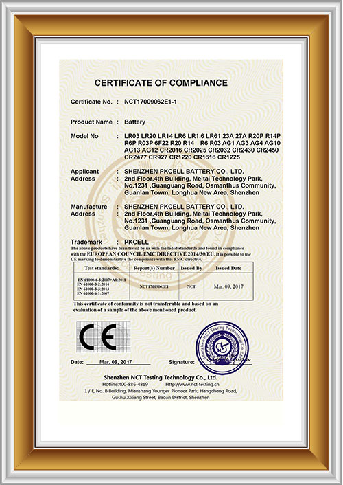 CE報(bào)告證書